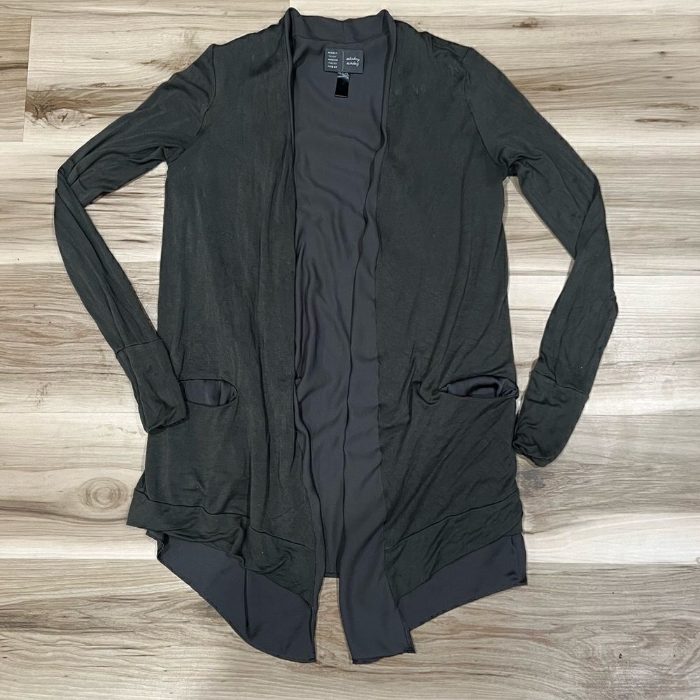 Anthropologie Saturday Sunday Double Layer Green Cardigan Women’s XS